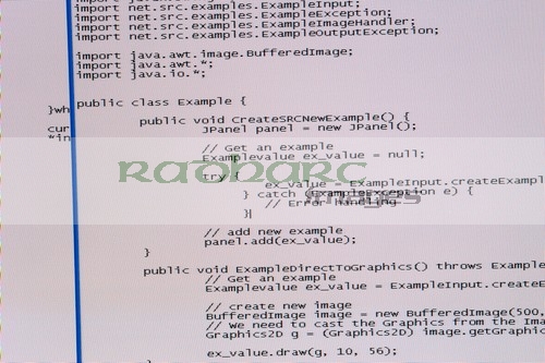 Software engineering - programming language code computer screen