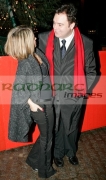 Rachel-Stevens-Eamonn-Holmes-at-the-switch-on-Belfasts-Christmas-lights,-Belfast-City-Hall,-Northern-Ireland-UK