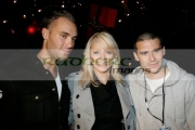 BELFAST,-UNITED-KINGDOM-_-NOVEMBER-21:-Calum-Best,-Liz-McLarnon-David-Healey-at-switch-on-the-Belfast-Christmas-Lights-at-Belfast-City-Hall-on-November-21,-2006-in-Belfast,-Northern-Ireland