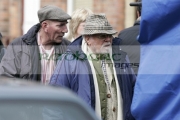 Pete-Postlethwaite-Richard-Attenborough-on-the-set-Closing-The-Ring,-Sir-Richard-Attenboroughs-latest-film