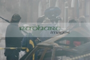 Sir-Richard-Attenborough-centre-in-hat-on-the-set-Closing-the-Ring,-Belfast,-Northern-Ireland.