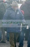 Sir-Richard-Attenborough-on-the-set-Closing-the-Ring,-Belfast,-Northern-Ireland.
