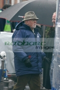 Sir-Richard-Attenborough-on-the-set-Closing-the-Ring,-Belfast,-Northern-Ireland.