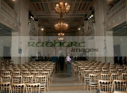 Final-preparations-underway-in-the-great-hall-at-Stormont-Parliament-Buildings-for-George-Bests-funeral,-Belfast,-Northern-Ireland