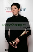 DUBLIN,-IRELAND-_-FEBRUARY-14:-Eileen-Walsh-with-her-Best-Actress-in-Lead-Role-_-Film-award-attends-the-press-room-at-the-6th-Annual-Irish-Film-Television-Awards-at-the-Burlington-Hotel-on-February-14,-2009-in-Dublin,-Ireland