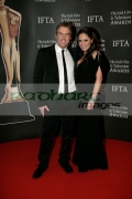 Donal-McIntyre-wife-Ameera-McCarthy-at-The-7th-Annual-Irish-Film-And-Television-Awards,-at-the-Burlington-Hotel-on-February-20,-2010-in-Dublin,-Ireland.-Copyright-Joe-Fox-Radharc-Images