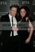 Donal-McIntyre-wife-Ameera-McCarthy-at-The-7th-Annual-Irish-Film-And-Television-Awards,-at-the-Burlington-Hotel-on-February-20,-2010-in-Dublin,-Ireland.-Copyright-Joe-Fox-Radharc-Images