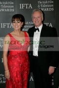 BBC-NI-presenters-Donna-Traynor-Noel-Thompson-at-The-7th-Annual-Irish-Film-And-Television-Awards,-at-the-Burlington-Hotel-on-February-20,-2010-in-Dublin,-Ireland.-Copyright-Joe-Fox-Radharc-Images