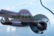 diesel-fuel-pump-inserted-into-car-fuel-tank-Belfast-Northern-Ireland-UK