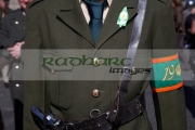 uniform-representing-an-Irish-Volunteers-unit-the-easter-rising-on-Easter-Sunday-at-the-Easter-Rising-Commemoration-Falls-Road-Belfast-Northern-Ireland-UK-with-sam-browne-belt