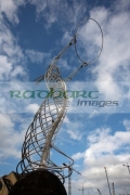 The-Beacon-Hope-statue,-Thanksgiving-Square,-Belfast,-Northern-Ireland,-UK.-The-statue-was-designed-by-artist-Andy-Scott.