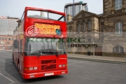 City-Sightseeing-Tour-Belfast-open-top-tour-bus-in-Custom-House-Square-Belfast-Northern-Ireland
