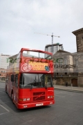 City-Sightseeing-Tour-Belfast-open-top-tour-bus-in-Custom-House-Square-Belfast-Northern-Ireland
