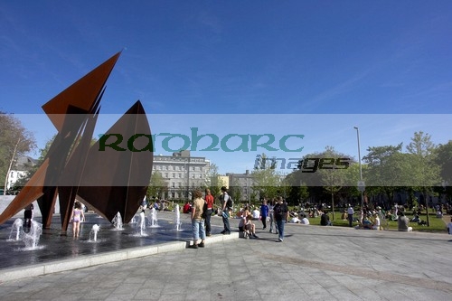 The-Quincentennial-Fountain-Eyre-Square-in-the-heart-Galway-city-county-Galway-Republic-Ireland