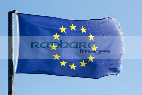 EU flag with frayed edges