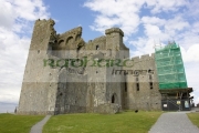 remains-13th-century-cathedral-against-blue-cloudy-sky-in-the-Rock-Cashel,-Cashel,-County-Tipperary,-Republic-Ireland
