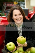Northern-Ireland-minister-for-agriculture-Sinn-Fein-MP-Michelle-Gildernew-at-the-Bramley-apple-festival-in-Loughgall-county-armagh-northern-ireland