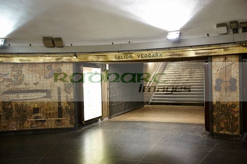 vergara exit from barcelona catalunya metro station catalonia spain