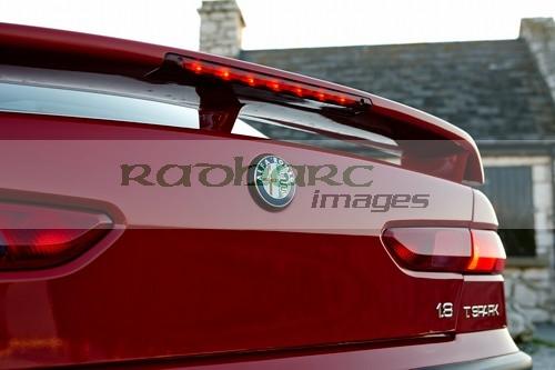 rear spoiler and high level brake light on rear of Alfa Romeo 156