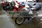 row-motorcycles-mopeds-in-Colonia-Del-Sacramento-Uruguay-South-America