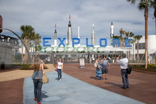 Entrance to the Kennedy Space Center