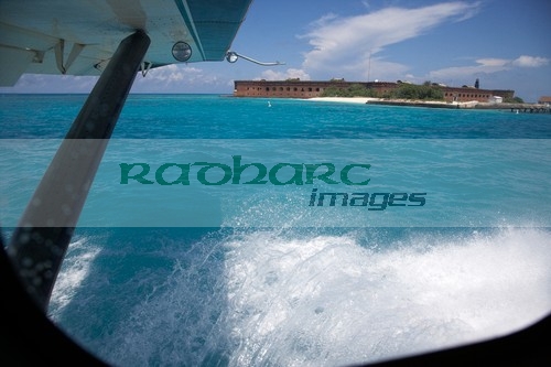 landing at Fort Jefferson in the Dry Tortugas