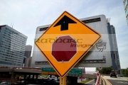sign-warning-approaching-stop-sign-on-interstate-off-ramp-Chicago-IL-USA
